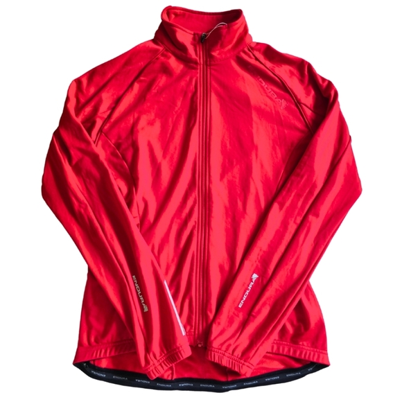 Endura Women's Roubaix Jacket Medium Cycling Windproof Insulated Red NEW NWT - Picture 1 of 8
